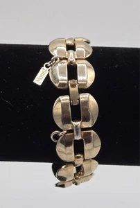 Monet Chunk Chain Gold Tone Link Bracelet 7" - Picture 1 of 5