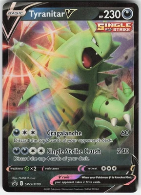 Tyranitar V Promo SWSH: Sword & Shield Promo Cards SWSH109 NM - Image 1 of 2