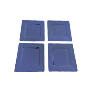 10 Strawberry Street Square Luncheon Plates Set Of 4 Cobalt Blue 7x7Inches apr25 - Picture 1 of 11