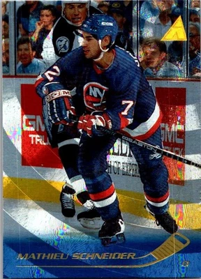 1995-96 Pinnacle #28 Mathieu Schneider Rink Collection - Image 1 of 2