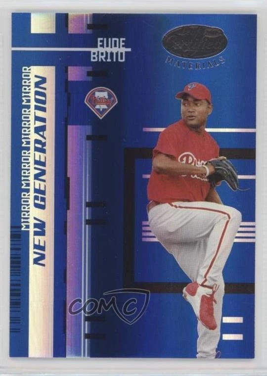 2005 Leaf Certified Materials Mirror Blue /50 Eude Brito #244 Rookie RC - Image 1 of 2
