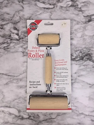 Rodillo de madera para pastelería y pizza Norpro Deluxe - Nuevo Foto 1 de 4