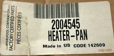 Calentador refrigerador Whirlpool 20045, bandeja de drenaje OEM nuevo envío el mismo día Foto 1 de 2