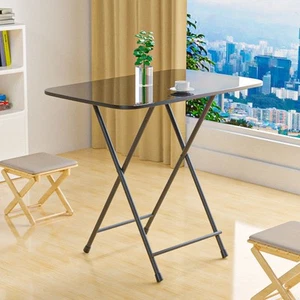 Folding Laptop Desk PC Home Office Dinner University Wood Study Student Table - Picture 1 of 12