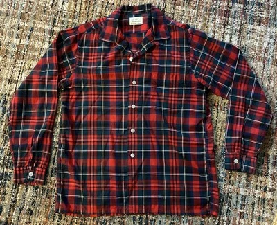 Camisa De Colección The Crescent Abotonada A Cuadros Roja Verde Spokane Para Hombres Mediana Foto 1 de 4