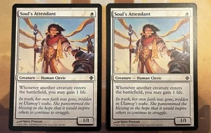 MTG Soul's Attendant x2 MP Rise of the Eldrazi - Picture 1 of 2