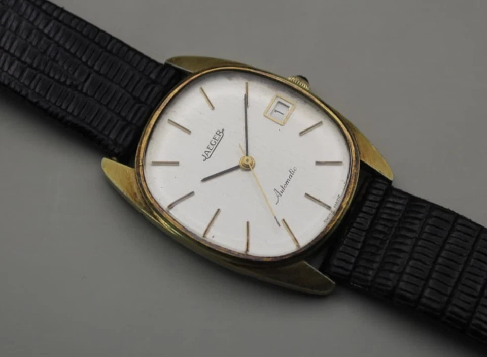 Jaeger Vestido Chapado en Oro Forma Ovalada - Reloj Automático Foto 1 de 4