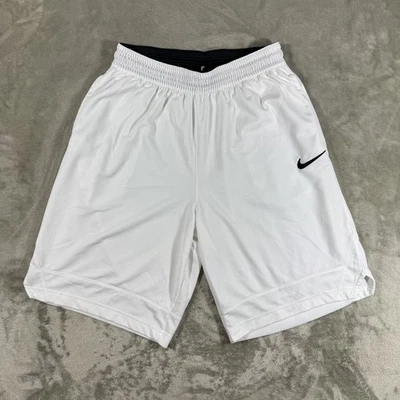 Pantalones Cortos Nike Para Hombre Grandes Blancos Ropa Activa Gimnasio Correr Ligeros Dri Fit Foto 1 de 4