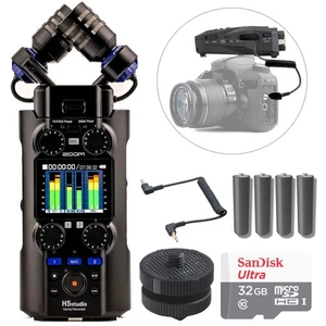 Grabadora Zoom H5Studio + Montaje en zapata + Cable SMC-1 + 32 GB SD + Kit de batería AA - Imagen 1 de 11