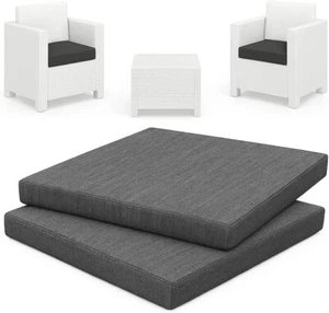 2 Cuscini Esterno 55x50 cm per Sedie Giardino Rattan Imbottiti Made in Italy - Foto 1 di 5