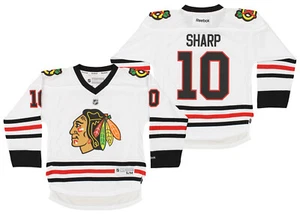 Reebok NHL Boys Youth Chicago Blackhawks Patrick Sharp #10 Hockey Jersey, White - Picture 1 of 7