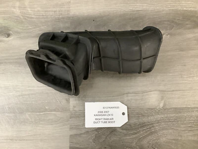 06 07 2006 2007 KAWASAKI NINJA ZX10 ZX10R RIGHT RAM AIR DUCT TUBE BOOT D25 - Image 1 of 4
