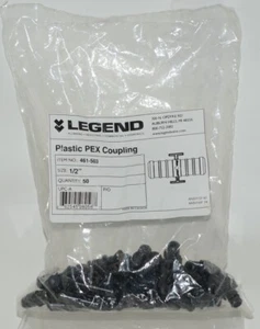 Legend 461 503 Kunststoff Pex Kupplung 1/2 Zoll Paket mit 50 - Bild 1 von 5
