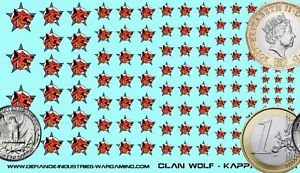 Calcomanías de tobogán acuático Clan Wolf - Galaxia Kappa - para Battletech - Imagen 1 de 1