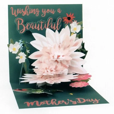 MOTHER'S DAY Pop-Up Card, "Beautiful Wishes" Art by Katie Scheid — Up With Paper - Image 1 of 4