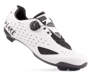 Lake CX177 Cycling Shoe UK6.5 White Road Cycling Shoe SPD-SL EU40 US7.75 - Picture 1 of 16