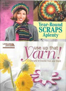 Year-Round Scraps Aplenty, Annie's Attic 875533, Cable Afghans Leisure Arts 5572 - Picture 1 of 12