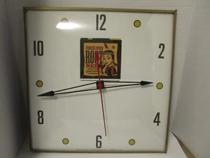 1973 Pam Electric Square Advertising Wall Clock Works Princess Potosa Root Beer - Picture 1 of 7