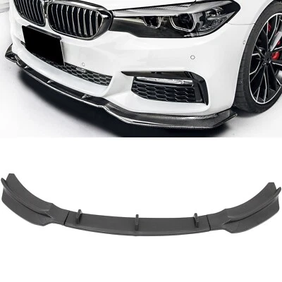 Black Carbon Front Bumper Lip Chin Spoiler For 2014-2020 BMW 420i Gran Coupe - Image 1 of 4