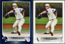 2022 Topps Series 1 Craig Kimbrel #2 Blue Parallel & Base - Pair