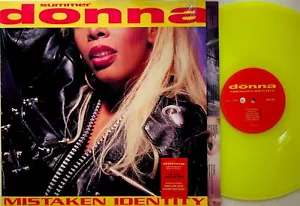 Donna Summer – Mistaken Identity LP (YELLOW Coloured 2021 Vinyl NM) 1991 Album - Picture 1 of 2