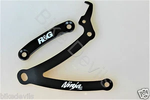 Kawasaki Ninja 300 2012-2020 R&G racing black exhaust hanger & blanking plate - Picture 1 of 1