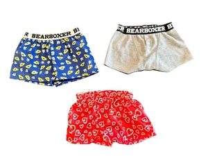 Lote de 3 ropa para mascotas Build A Bear Boxers para muñecas - Imagen 1 de 2