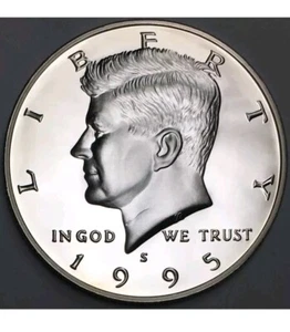 1995-S Silver Proof Kennedy Half Dollar - 90% Silver - Picture 1 of 2