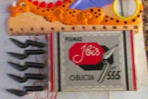 5 x RARE IBIS OBLIQUE METALIC #555 DIP PEN NIBS+CALLIGRAPHY+DRAW+JOURNALS+MAGNA+ - Picture 1 of 2
