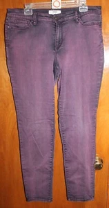 VINTAGE AMERICA Ladies' 14R/32 SKINNY PANTS (Purple; BoHo Skinny) EUC - Picture 1 of 2