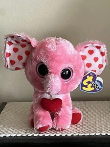 Ty Beanie Boo~TENDER the Valentine Elephant~6"~MWMTS - Picture 1 of 1