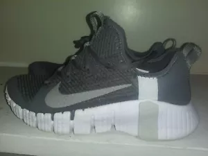 Nike Free Metcon 3 Iron Grey White Black Mens Size 9 Crossfit Training Gym - Picture 1 of 4