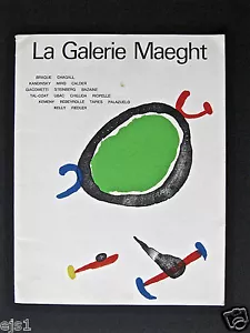 Booklet c 1968 Miró Cover LA GALERIE MAEGHT/Photos/Essay/Artists 11 pp - Picture 1 of 10