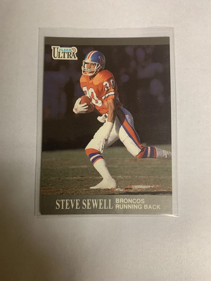 1991 Ultra Denver Broncos Football Card #40 Steve Sewell - Image 1 of 2
