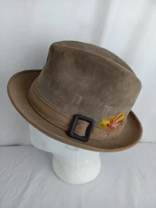 Sombrero Fedora Dobbs de Colección para Hombres o Mujeres Fieltro Tostado Estilo Clásico EE. UU. 7 1/8 - Imagen 1 de 6