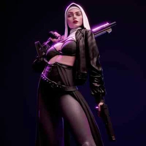 Unassembled 1/24/35 Sexy Fantastical Madness Nun Resin Figure Model Kit - Picture 1 of 5