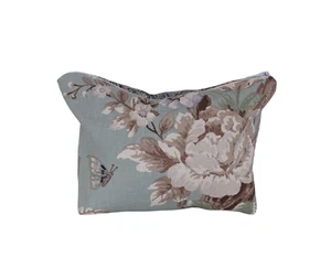 Laura Ashley Belvedere Floral Duckegg Blue Make Up Bag - Handmade - Picture 1 of 6