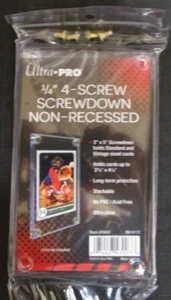 Ultra Pro 1/4" 4 Screw Screwdown Non Recessed Standard Trading Card Holder - Picture 1 of 1