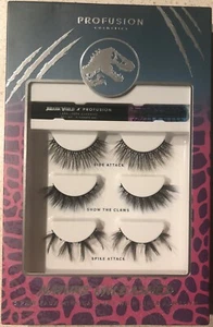 Profusion Cosmetics Jurassic World 3 Piece Lash Set With Liner Adhesive - Picture 1 of 2