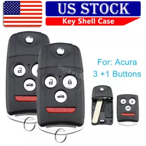 2 Replacement For 2009 2010 2011 2012 2013 2014 Acura TSX Car Key Fob Shell Case - Picture 1 of 9