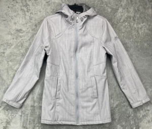 ZeroXposur Women’s Full Zip Hoodie Jacket Gray Long Sleeve Medium Sherpa Lined - Picture 1 of 10