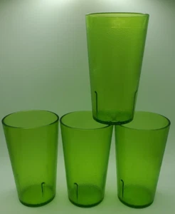 Small Hard Restaurant Plastic Tumblers Silite Continental Cups 5501 USA 6 Ounce - Picture 1 of 7
