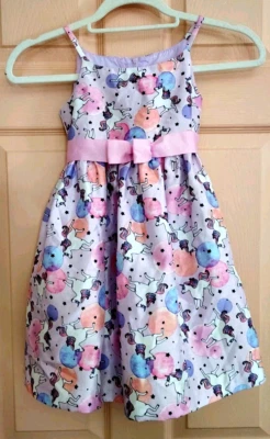 Vestido Bonnie Jean Púrpura Talla 5 100% Poliéster Niñas Correa Espagueti Foto 1 de 4