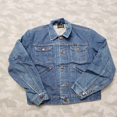 Vintage Blue Bell Maverick Jacket Mens 40 Blue Pockets Denim Long Sleeve Western - Image 1 of 4