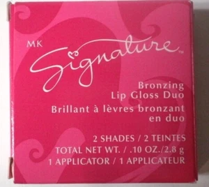 Mary Kay 000143 Signature Bronzing Lip Gloss Duo mirrored compact Coral/Bronze - Picture 1 of 2