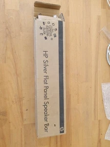 HP Silver Flat Panel Speaker Bar - Afbeelding 1 van 4