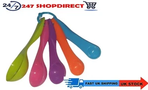 5 x Kunststoff MESSLÖFFEL Set Küchenutensilien Kochen Backen Werkzeug Präzision - Bild 1 von 3