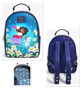 Mini Mochila Floral Loungefly Disney Jorobado de Notre Dame Esmeralda y Djali - Imagen 1 de 7