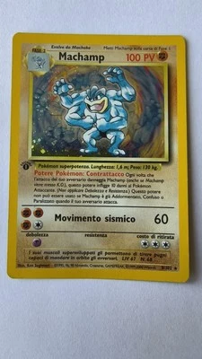 Machamp Set Base 8/102 Rara Holo Prima Edizione ITA Pokemon Card - Immagine 1 di 2