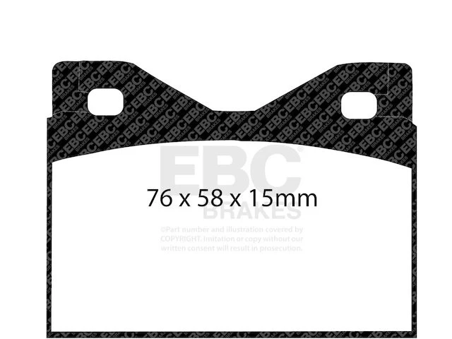 Juego de pastillas de freno delanteras para BMW 2000c 1969-1970 EBC 66997CVVT Foto 1 de 4